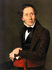 Hans Christian Andersen Portrait Painting